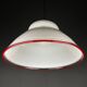 White Murano Suspension Lamp, Italy, 1970s