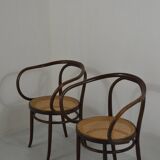 Pair of Thonet armchairs mod. 209 known as Le Corbusier