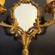 Gilded bronze mirror wall light - Louis XV Rococo style