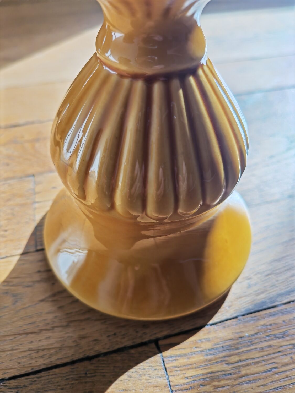 Mustard yellow Medici vase