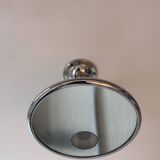 Vintage adjustable chrome mirror, magnifying and illuminating, France 1970