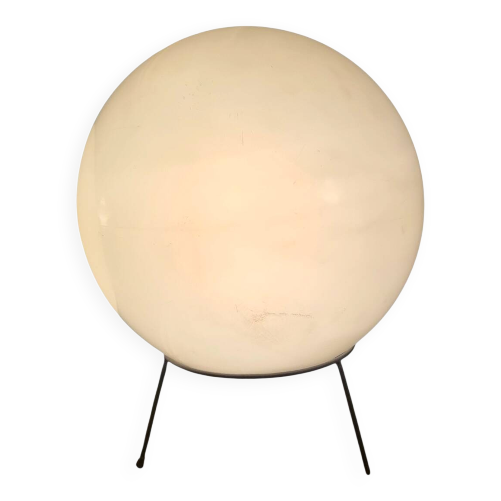 Large plastic sphere globe table lamp – Raak Amsterdam | Vintage design lamp
