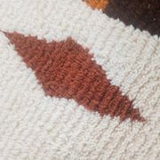 Handmade traditional natural wool rug size 140 x 260 cm