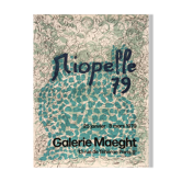 Jean-paul riopelle, galerie maeght, 1979. affiche originale en lithographie