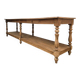 Grande table de drapier 19ème en chêne à 6 pieds