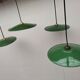 Lot de 4 lampes en tôle émaillée