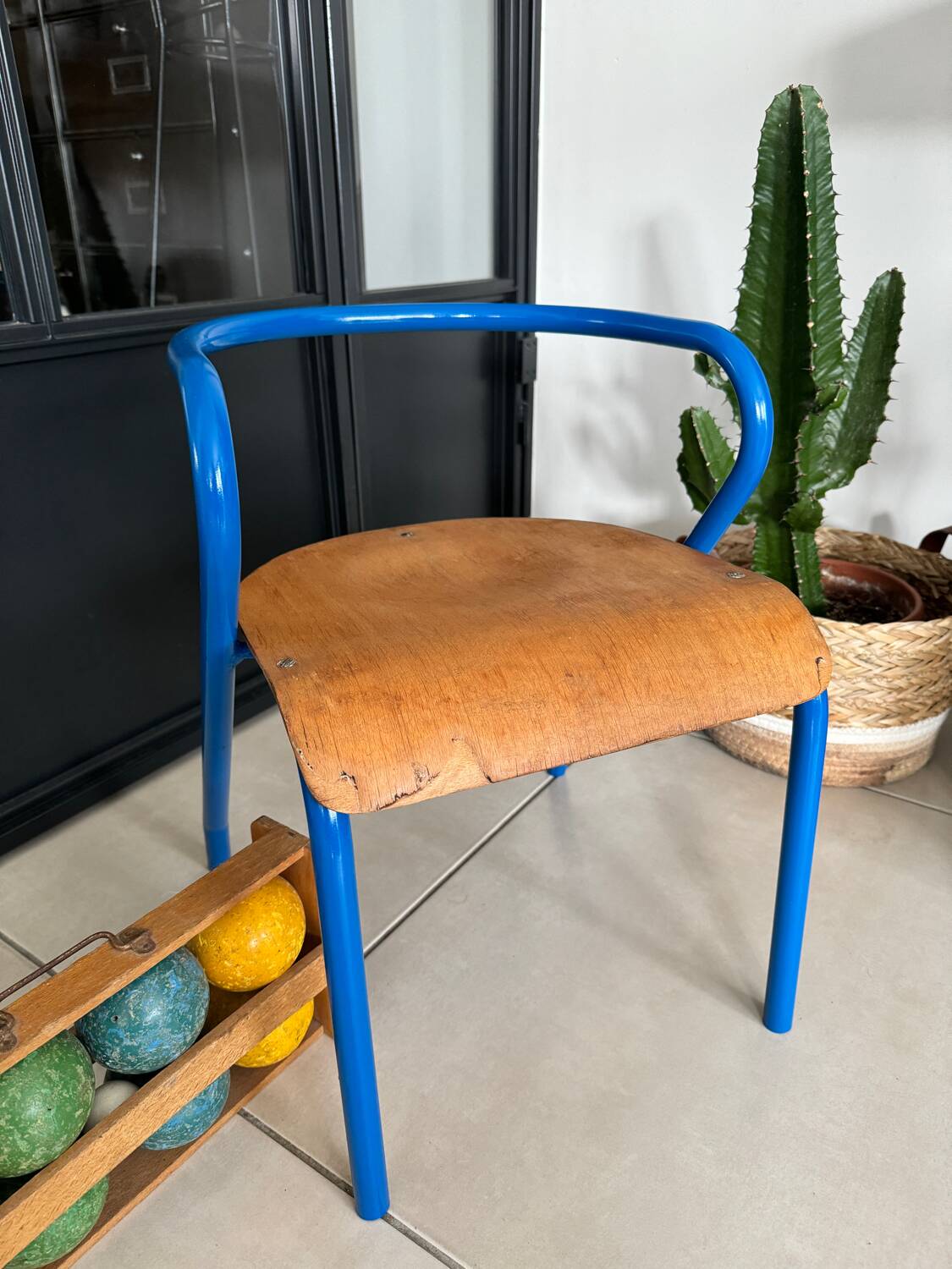 Chaise écolier enfant vintage