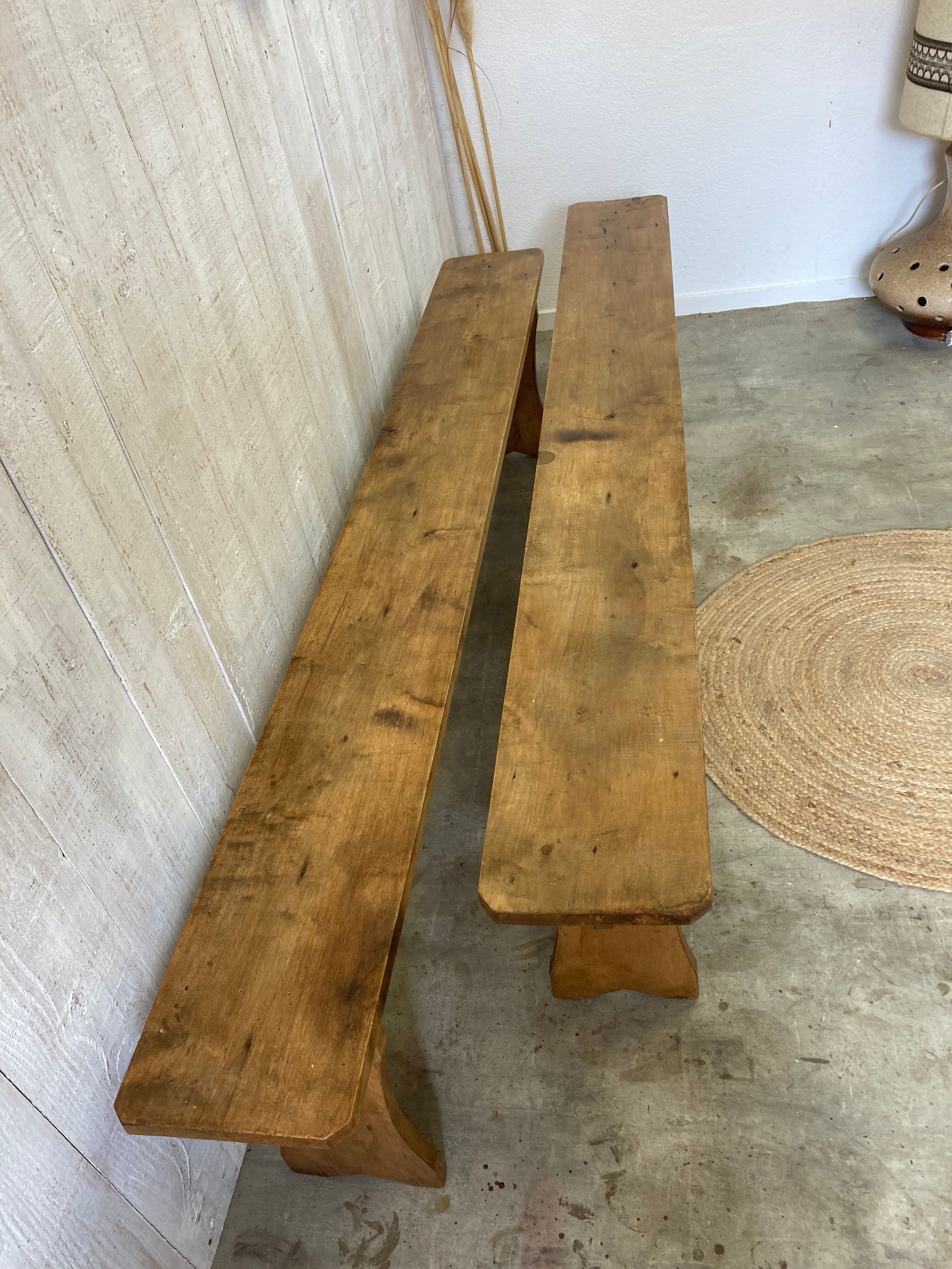 Pair of farm benches
