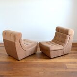 Pair of BEKA armchairs or sofa 1970s