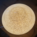 Table lamp in pink Clichy glass