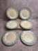 Set of 6 antique flat plates Gien – Terre de Fer – Bengal model