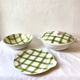 Set of three serving dishes, Moulins des Loups, model "Tablecloth"