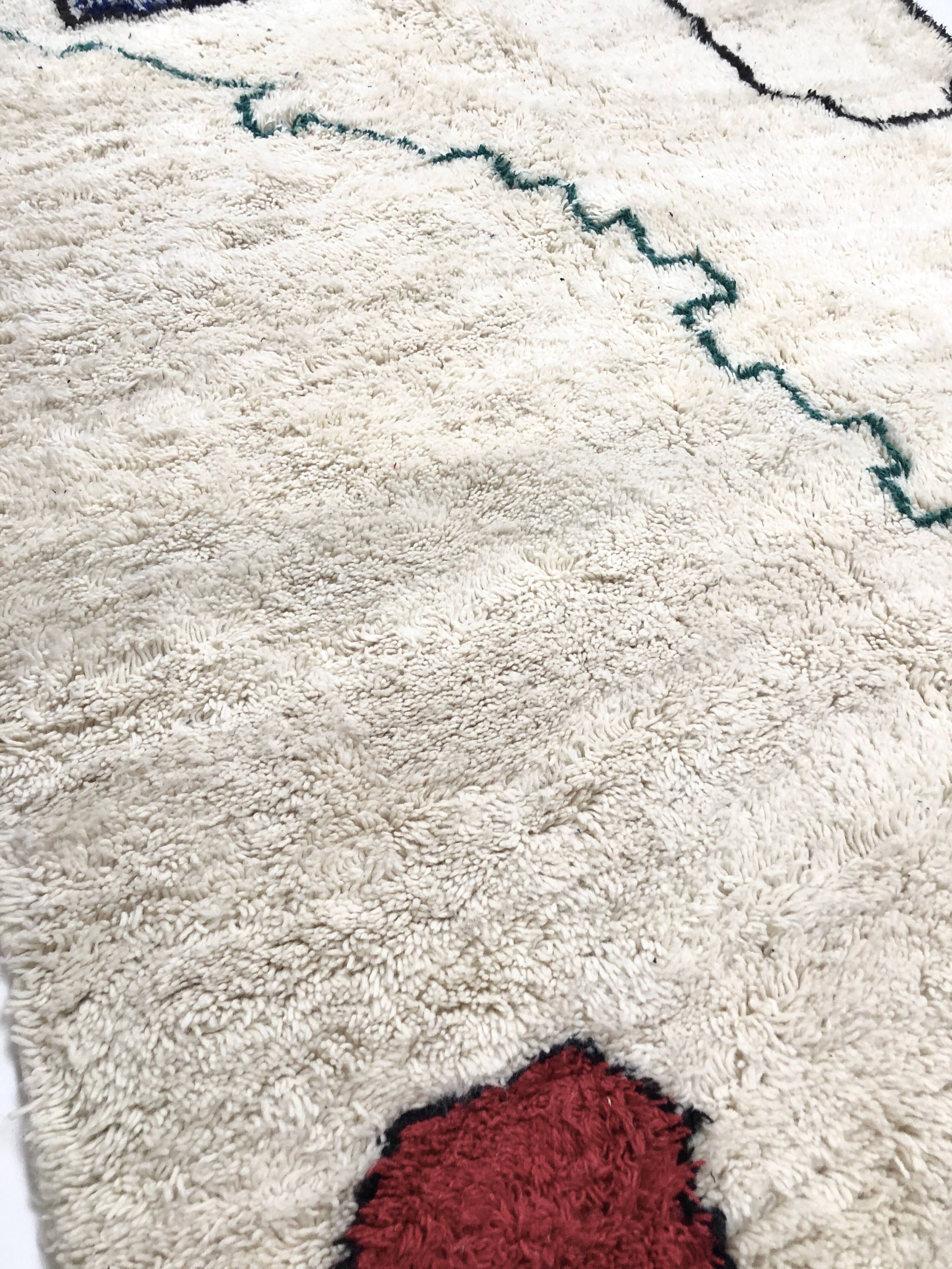 Contemporary moroccan berber carpet azilal 2,53x1.75m