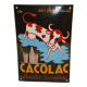 Cacolac enamel plate