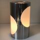 Lampe inox et perpex design Space Age 1970