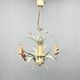 Vintage Metal Floral Chandelier, France, 1970's