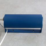 Lampe de lit vintage en métal bleu
