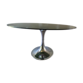 Table glass foot tulip Gastone Rinaldi