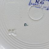 6 Petites Assiettes Plates K. G. Lunéville Modèle Lautrec Art Nouveau Décor