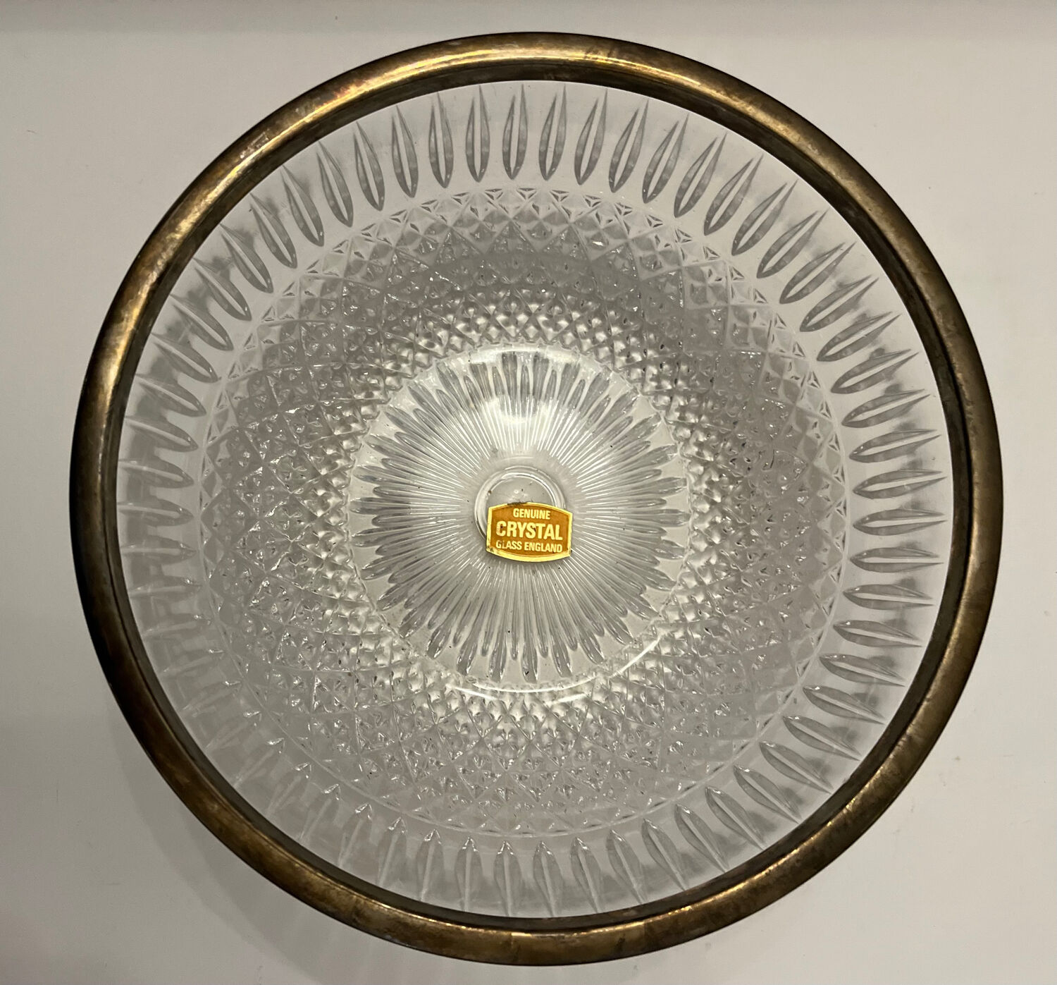 Large English crystal bowl