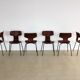 Set of 6 dining chairs model 3103 by Arne Jacobsen