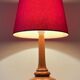 Lampe en bois tourné vintage