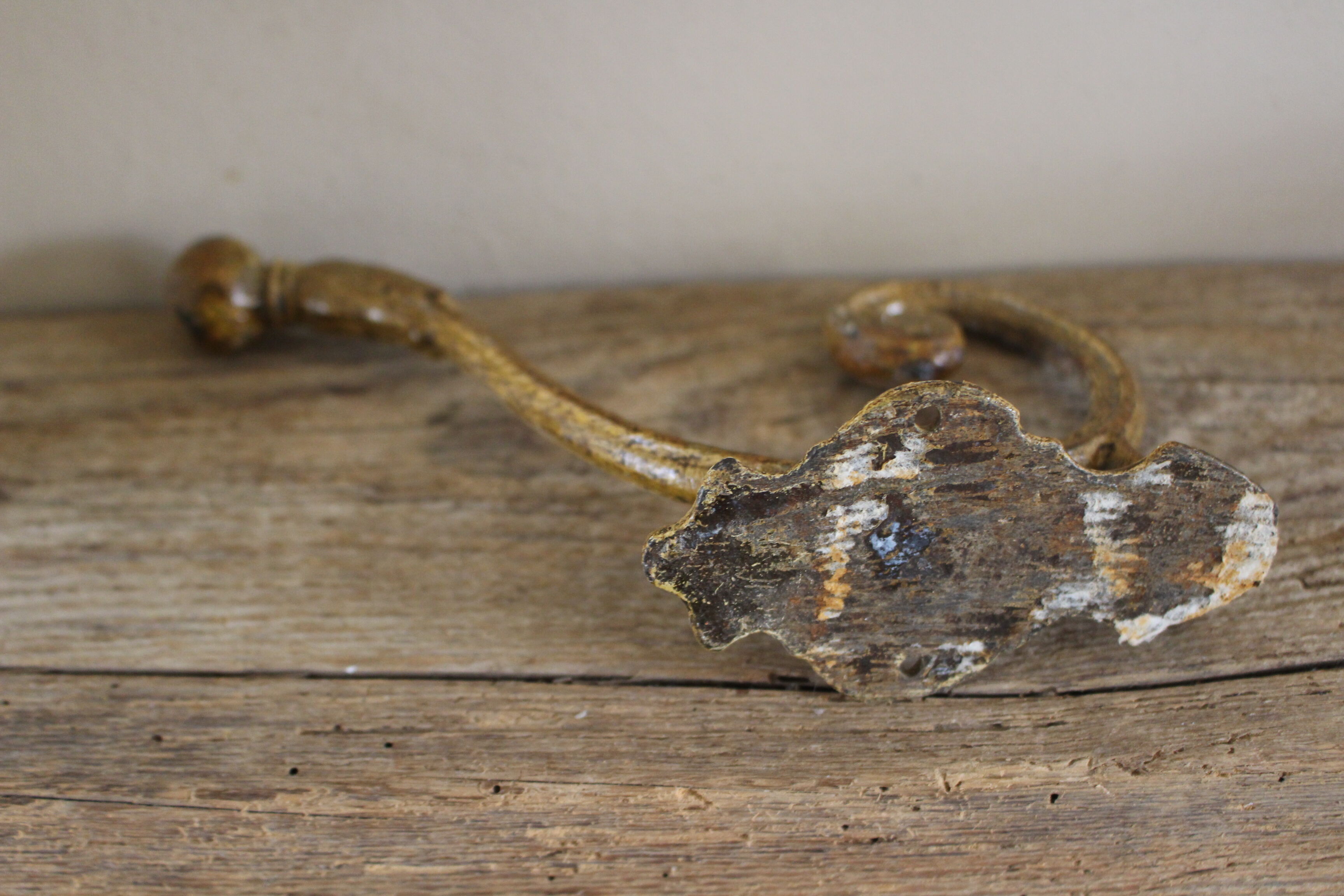 Coat rack metal rocaille hook round hook