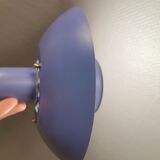 Classic small Danish hanging lamp, produced by Form-Light in the 1980s. Light purple color