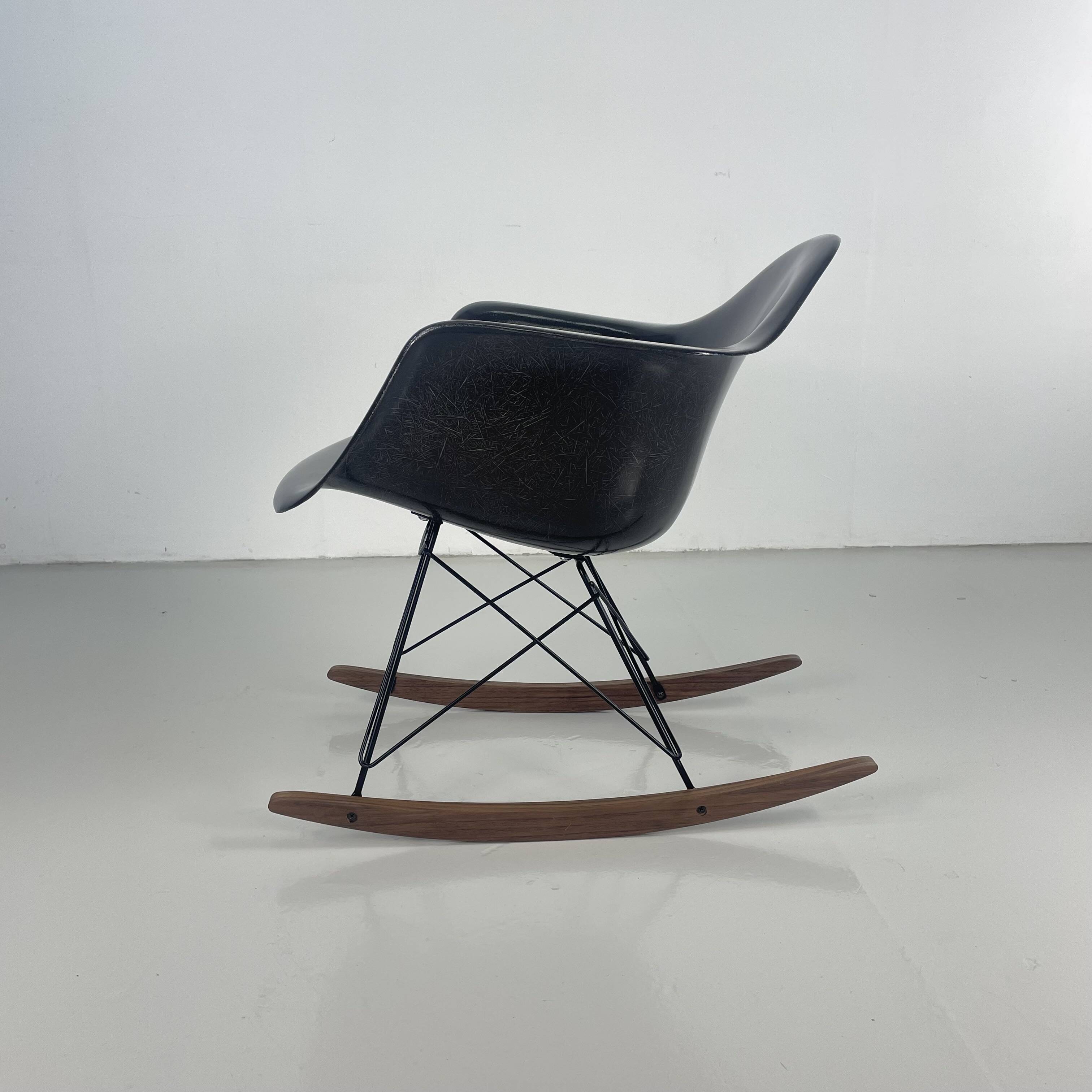 Eames Herman Miller 1950s RAR rocking chair in brown