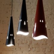 Vintage perforated metal suspensions
