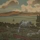 Lithograph by Henri Rivière The Fairyland of Hours - The Rainbow