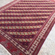 Fine Antique Turkmen Rug Wool Oriental Hand Made Rug 245x162cm Persian Vintage