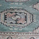 Oriental corridor carpet - pakistan origin - celadon green color  78x358cm