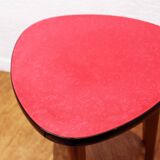 Pedestal table in formica and solid wood