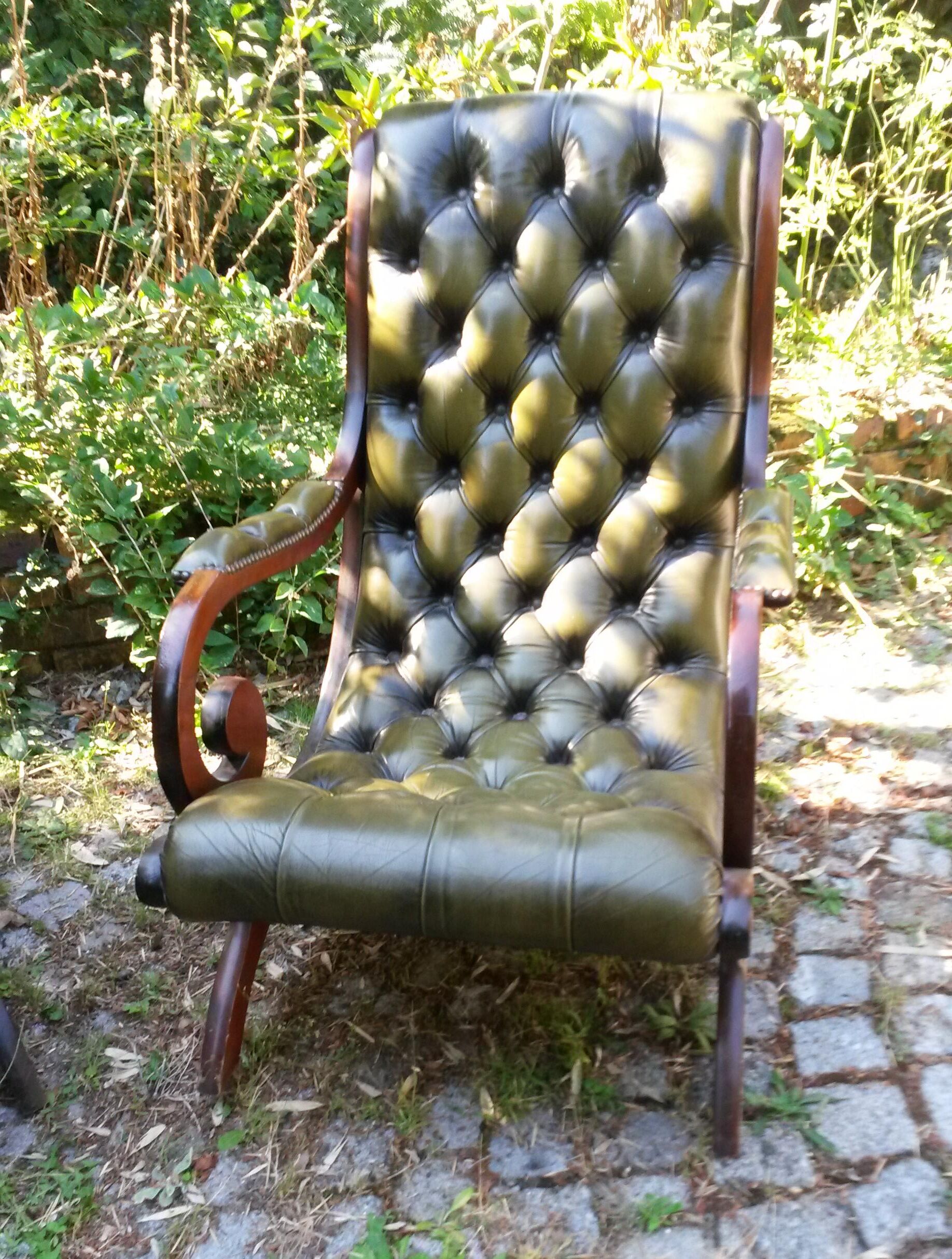 Pair of Chesterfield armchairs