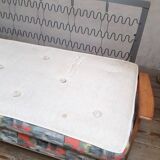 Scandinavian 3-seater convertible sofa bed, click-clack bench