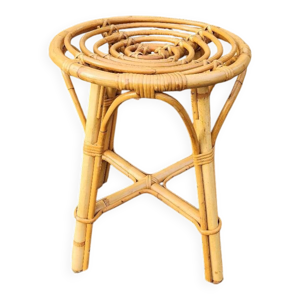 tabouret en rotin