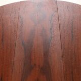 Set of 2 round mid-century teak side tables by Carlo Jensen for Poul Hundevad, 1960s, Danish modern design, foldable