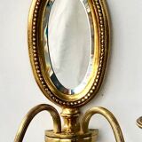 Louis XVI Wall Lamp Mirror Lucien Gau