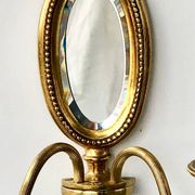 Louis XVI Wall Lamp Lucien Gau Mirror