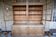 Glass library of a medical school in solid oak from the 1950s.