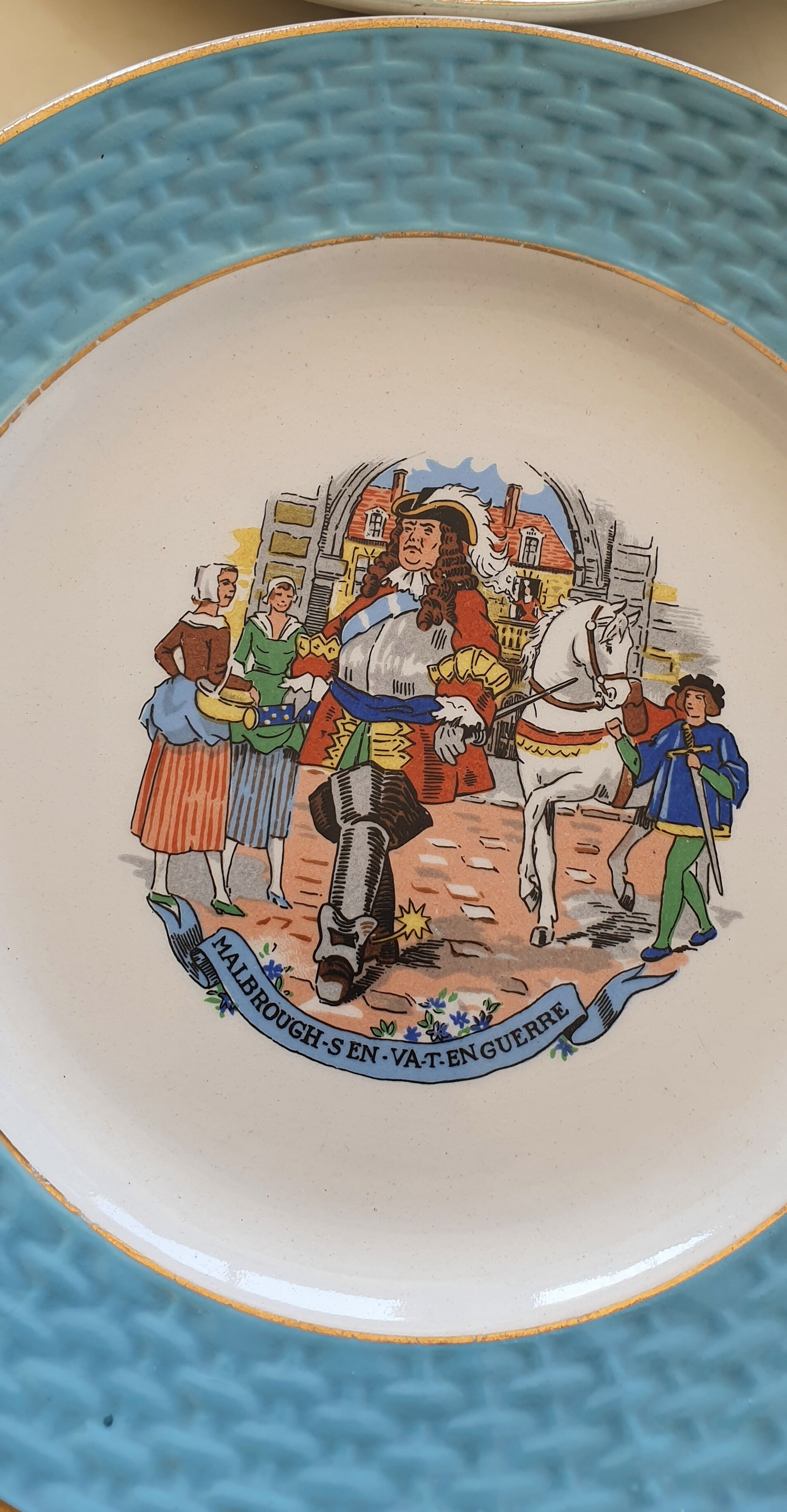Nursery rhyme dessert plates