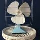 Vintage calor tilting fan mint