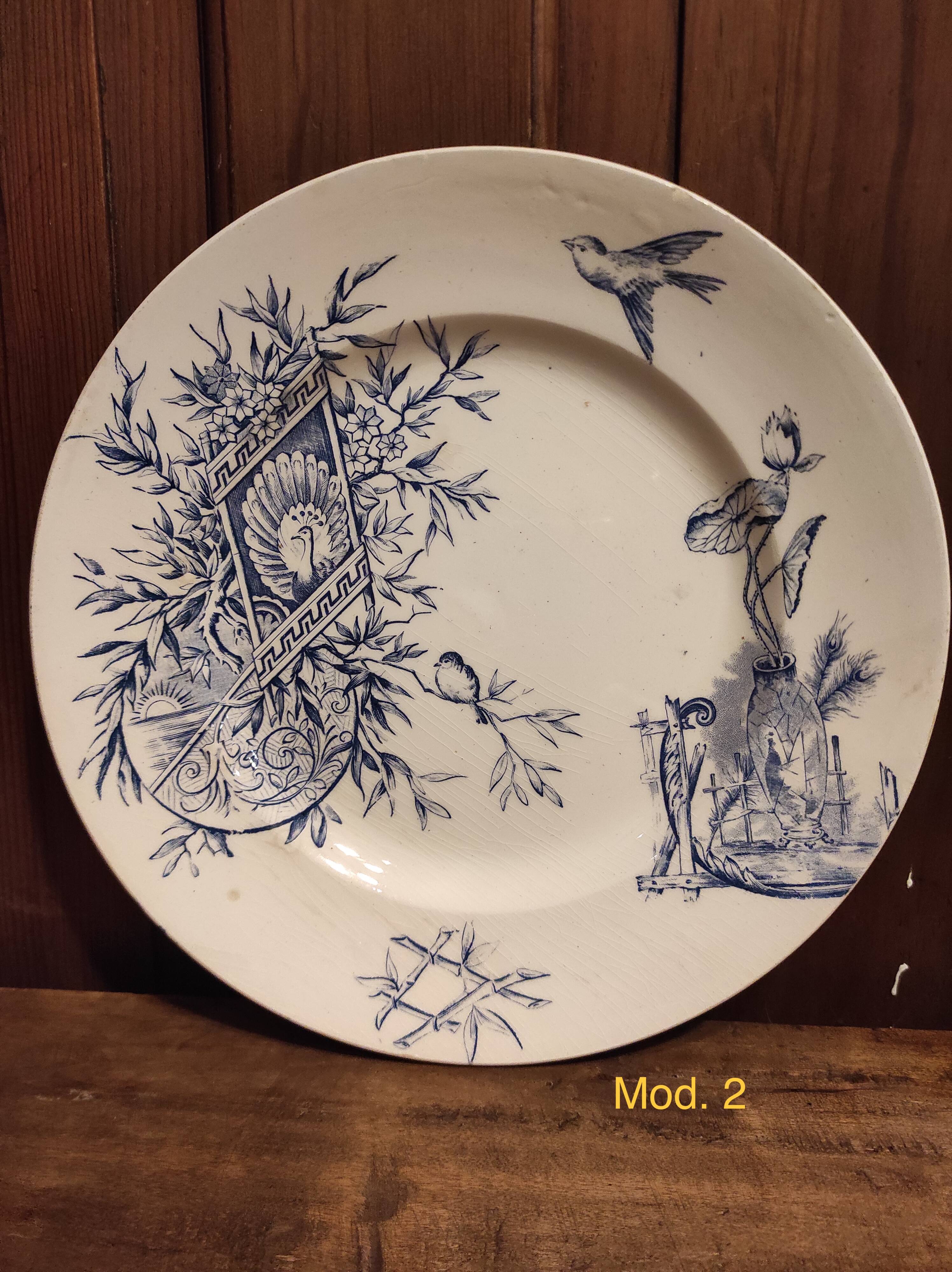 French vintage plate, R. Lafitte, Terre de Fer, Salins