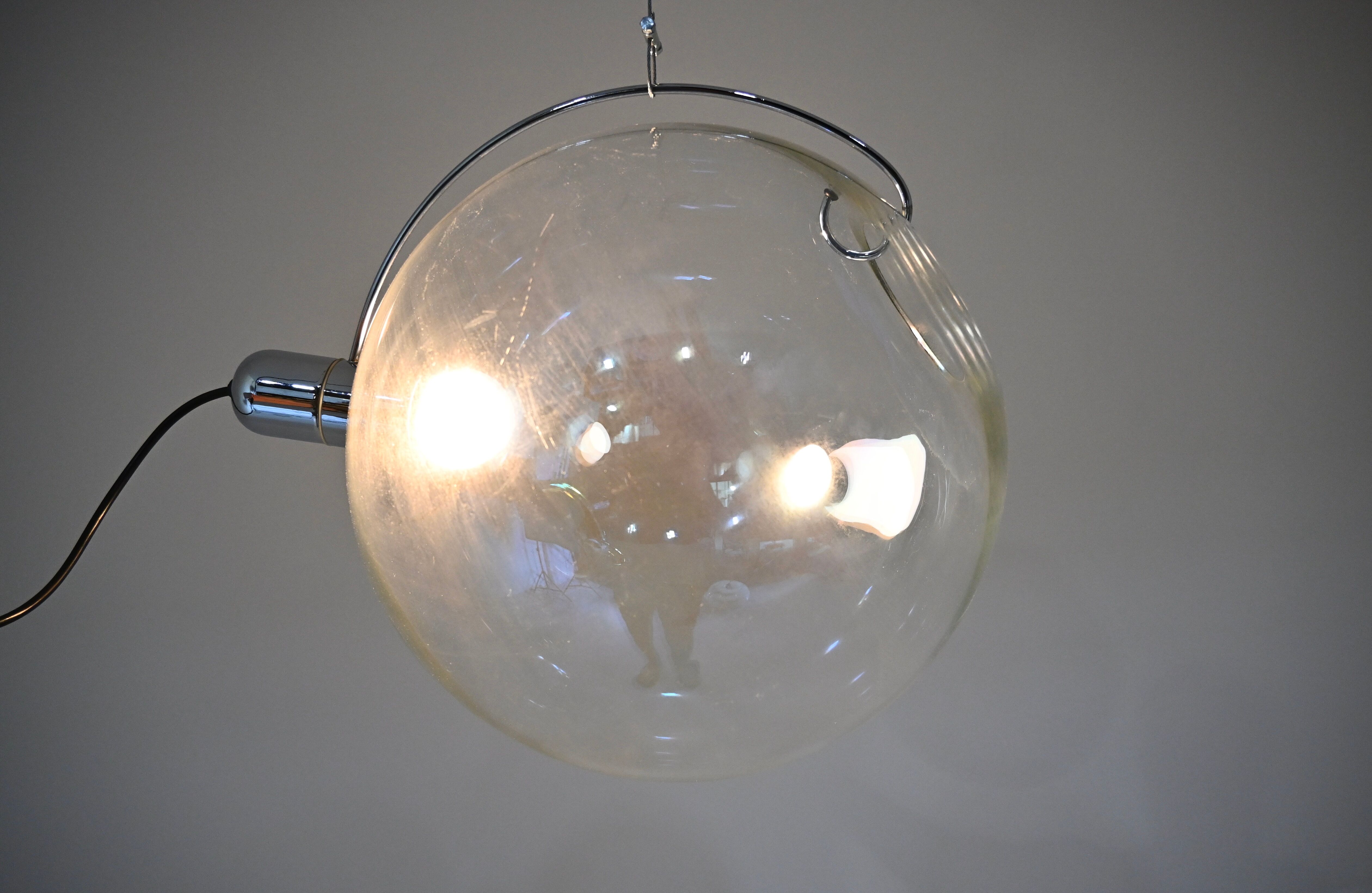 “Sona” Pendant Lamp by Carlo Nason for Lumenform, 1970S