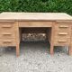 Administrative office 6 drawers 2 shelves old raw wood