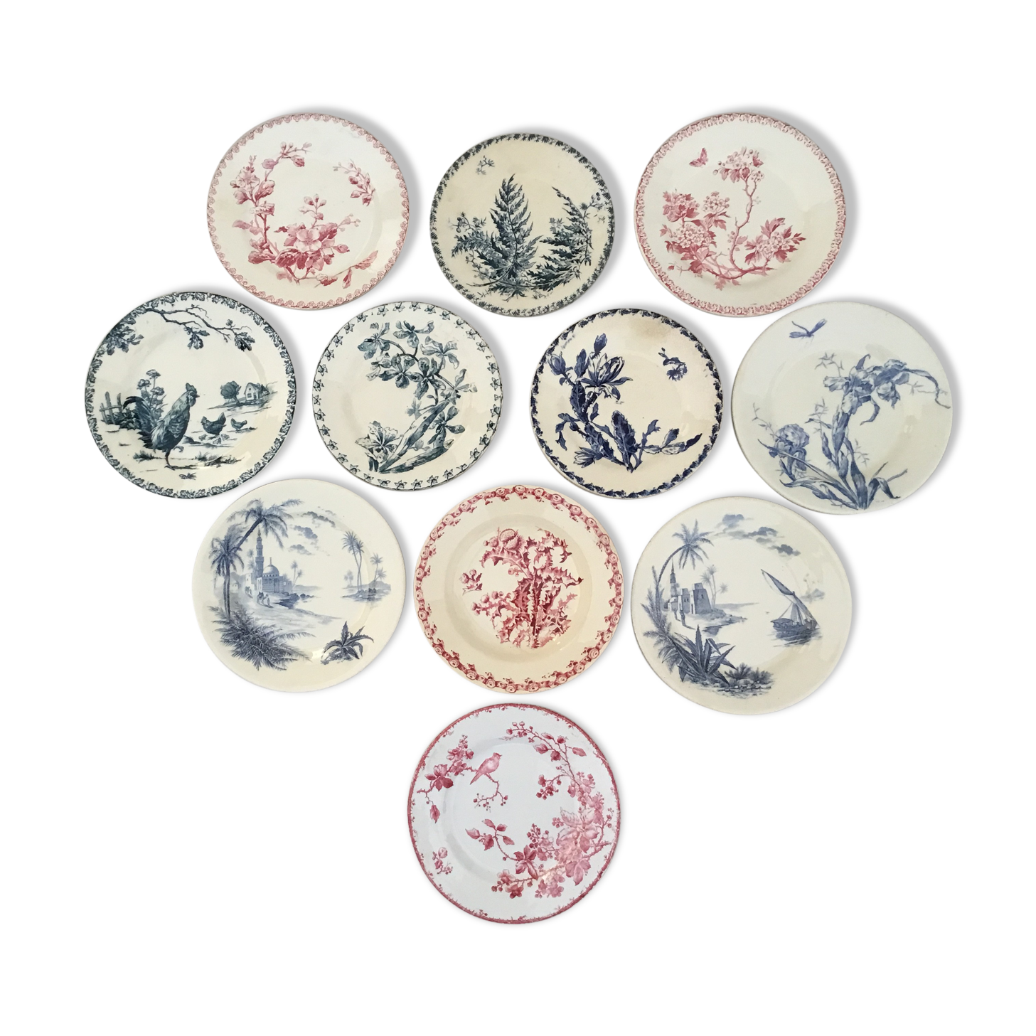 Gien earthenware plates