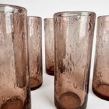 Grands verres à orangeade bullés Biot