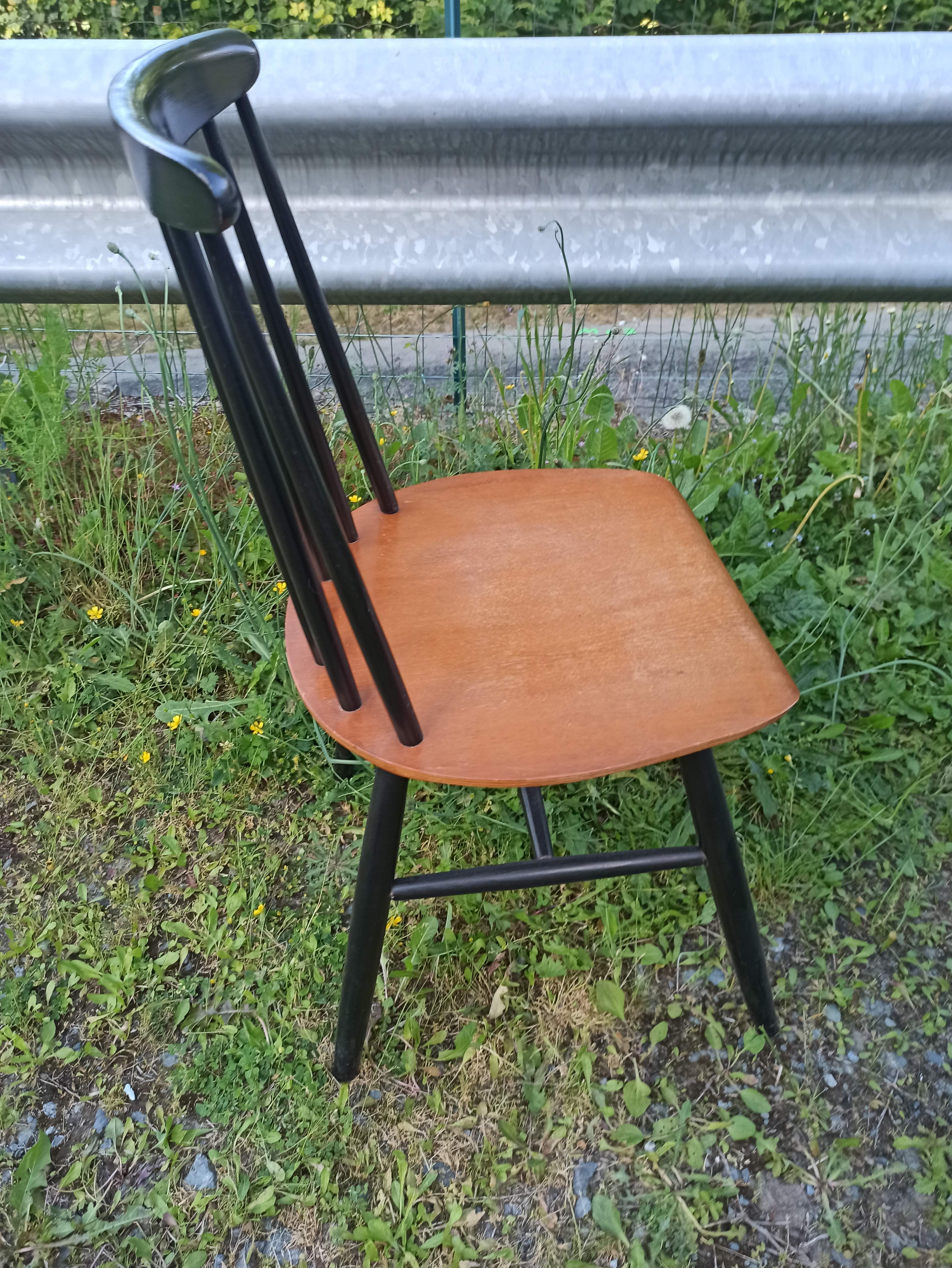 Paire chaises fanett par Ilmari Tapiovaara années 60