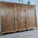 Large solid pitch pine sideboard, 206 x H150 cm, unique piece